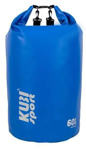 KUBIsport Lodný vak 60 l modrý / Nepremokavý vak / Objem 60 l