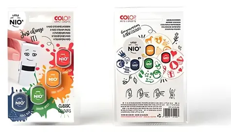 Colop Sada pečiatkových vankúšikov little NIO / 4 ks / viacfarebné / pre pečiatky R17