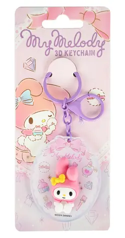 BLUE SKY STUDIOS Prívesok na kľúče Sanrio My Melody 3D / 3D figúrka / Akryl / Klip
