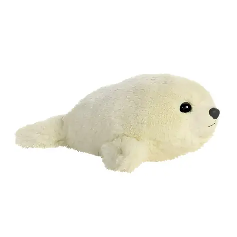 AURORA Plyšové tulenie mláďa / 20 cm / biela / pre dospelých aj deti