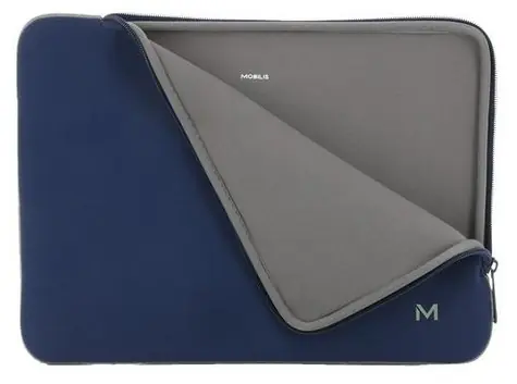 Mobilis Skin Sleeve tmavo modrá a šedá / Puzdro na notebook / 14-16" / neoprén