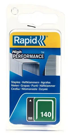 Rapid Sponky typ 140/12mm / Spony do sponkovačky / Pozinkované / Úzky chrbát / Blister
