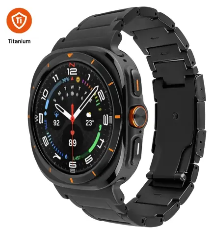FIXED Titanium Strap čierna / Remienok / Samsung Galaxy Watch Ultra / Titan / PVD úprava