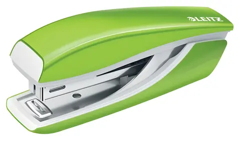 Leitz NeXXt 5528 zelená / Zošívačka / mini / kapacita 10 listov / drôtiky č. 10