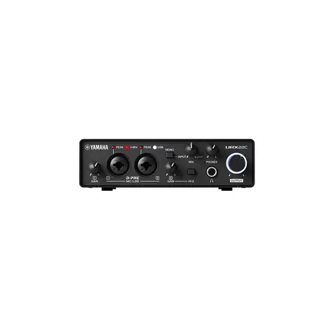 Yamaha URX22C čierna / Audio / MIDI rozhranie / USB 3.0 / 2x XLR combo / 32 bit / 192 kHz