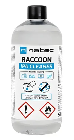 Natec Raccoon IPA Cleaner / Čistiaci prostriedok / izopropylalkohol 99,8% / 500 ml