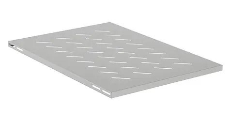 Lanberg AK-1018-S sivá / Polica do racku / 19" / 1U / pre skrine 800 mm / nosnosť 120 kg