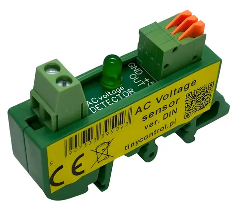 Tinycontrol Senzor sieťového napätia na DIN lištu / Senzor / Pre LK3 a LK4