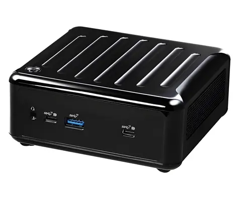 ASRock Barebone NUC-Box-1165G7 čierna / Barebone mini PC / Intel Core i7-1165G7 / DDR4 / HDMI / USB-C / 2x LAN