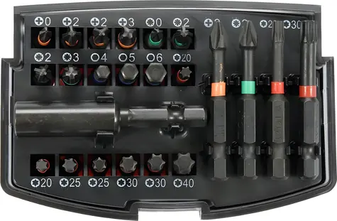 YATO Sada bitov s adaptérom 1/4" / Sada bitov / 23 ks / adaptér 60 mm / oceľ AISI S2