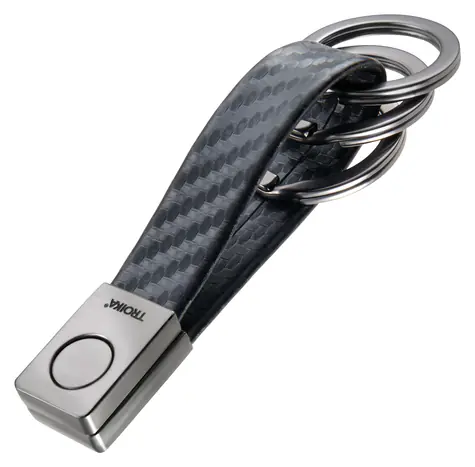 TROIKA Twister Carbon / Kľúčenka / karbónový vzhľad