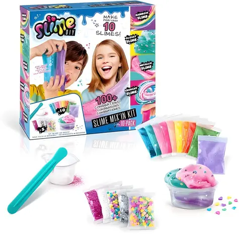 CANAL TOYS Slime Mix'in Kit / Sada na výrobu slizu / 10 sáčkov / od 6 rokov