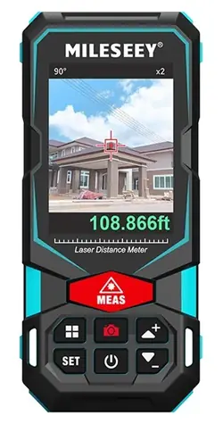 Mileseey S7 / Laserový diaľkomer / Dosah 100 m / Presnosť ±2 mm / IP65 / Bluetooth