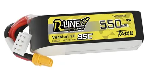 Tattu R-Line 550mAh / LiPo batéria / 11,1 V / 3S1P / 95C / XT30