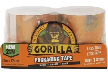 Gorilla Sports Baliaca páska Tough & Wide / Baliaca páska / 72 mm × 27 m / Extra odolná