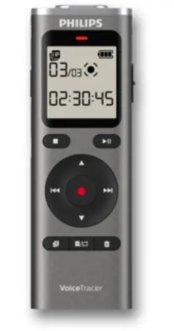 Philips DVT1170 / Diktafón / 8 GB / USB-C / microSD / 3.5 mm jack