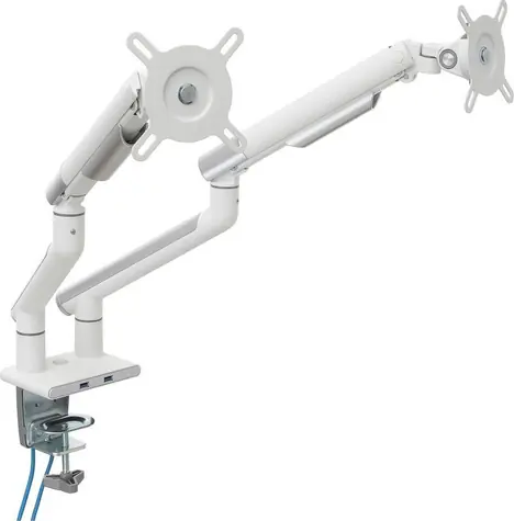 ART L-20GD / Stojan pre monitor / 17-32" / nosnosť 2-9 kg / hliníkový / 2x USB 3.0