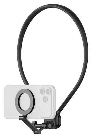 AOCHUAN Free MG1 čierna / Držiak na krk / magnetické uchytenie / 360° otočenie / 3osá konštrukcia
