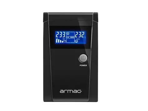 Armac Office 650E/LCD / Záložný zdroj UPS / 650 VA / 390 W / Line interaktívny / LCD / 2x Typ E