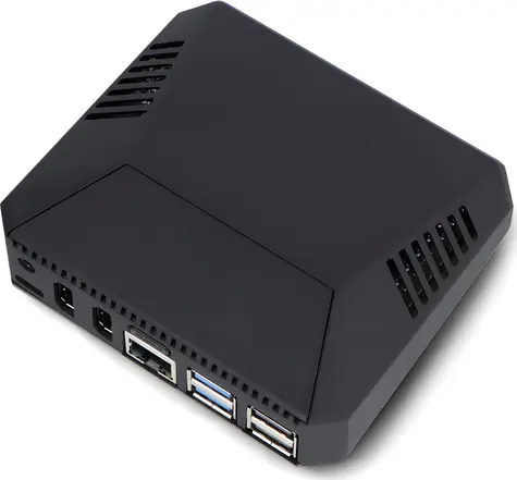 Argon40 Argon ONE V3 čierna / Puzdro / Raspberry Pi 5 / M.2 NVMe PCIe / ventilátor a chladič / hliníkové