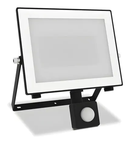 Philips Lois čierna / LED reflektor / senzor pohybu a súmraku / 50W / 5400lm / 5000K / IP65
