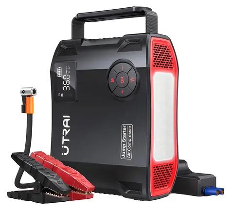 Utrai JS5 / Štartovací zdroj s kompresorom / 12V / 1600 A / 150 PSI / powerbanka 27 000 mAh