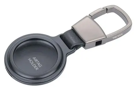 TROIKA Kľúčenka AirTag Holder čierna / Kľúčenka / Apple AirTag / hliník