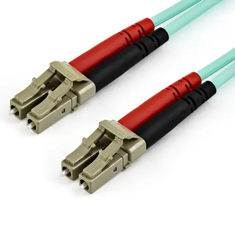 StarTech Optický patch kábel LC-LC OM4 tyrkysová / Patch kábel / Multimode OM4 / 7 m
