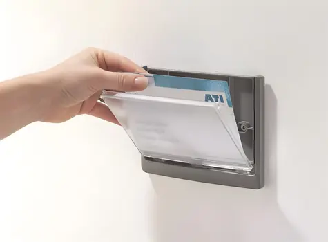 Durable CLICK SIGN 486637 sivá / Informačná tabuľka / 148,5 x 210 mm