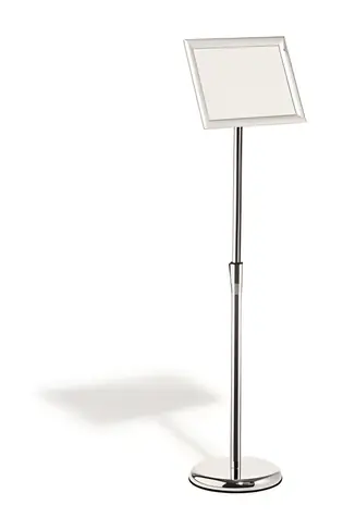 Durable 479823 / Informačný stojan / A4 / Hliníkový rám / Výška 770-1205 mm