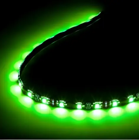 Lamptron FlexLight Pre zelená / LED pásik / 24 LED / do PC skrine