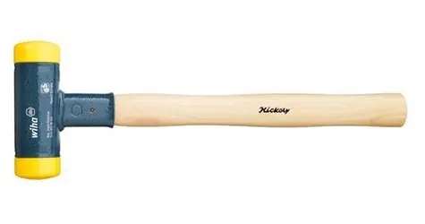 Wiha 02098 / Kladivo s mäkkou hlavou / 60 mm / drevená rukoväť / bezspätné / 420 mm