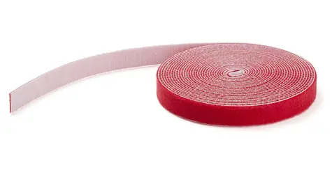 StarTech Sťahovacia páska na suchý zips červená / Sťahovacia páska / 7,6 m / šírka 19 mm / opakovane použiteľná