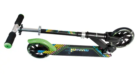 MUUWMI Kolobežka Neon / Hliníková / 180 mm PU kolieska / nosnosť 100 kg / skladacia