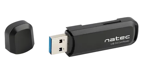 Natec Scarab 2 čierna / Čítačka pamäťových kariet / USB-A / USB 3.2 Gen 1 / SD, microSD