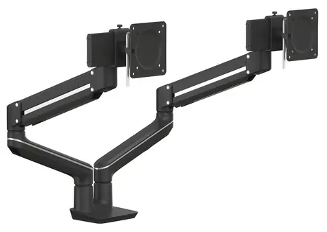 Fellowes TALLO 2 ramená vedľa seba čierna / Držiak monitora / do 40" / nosnosť ramena 9 kg / plynová vzpera