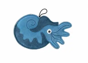 KIWI WALKER Kožená hračka Nautilus / Hračka pre psov / Koža / 21 cm
