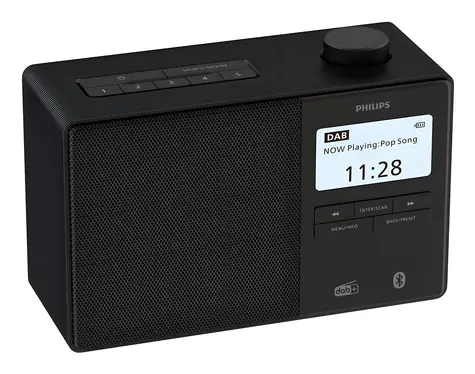 Philips TAR5600/00 čierna / Rádiobudík / Bluetooth 5.3 / LCD displej / 10W