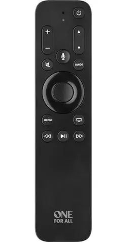 One For All URC1110 čierna / Diaľkový ovládač / Pre Apple TV HD a 4K / 3 zariadenia / Podsvietenie / Ovládanie Siri