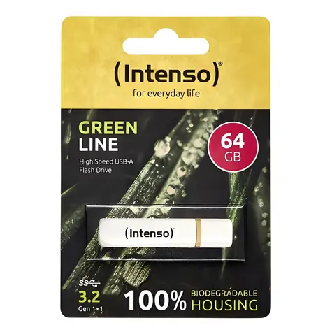 INTENSO Green Line 64GB / Flash disk / USB-A 3.2 Gen 1