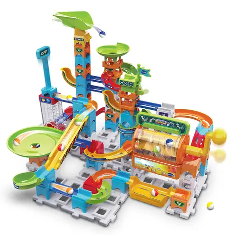 VTech Guľôčková dráha Marble Rush Super Action Set L100 E / 99 dielov / od 4 rokov / zvuk a svetlo / 2x AA batérie