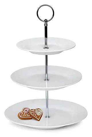 BANQUET Stojan na pečivo SOFIA / 3poschodový / Porcelán