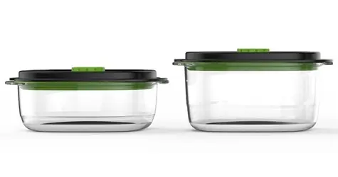 FoodSaver FFC025X / Sada vákuových dóz / 0,7 la 1,2 l / indikátor vákua / bez BPA