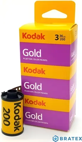 Kodak Gold 200 135/36 3ks / Farebný negatívny film / ISO 200 / 36 snímok
