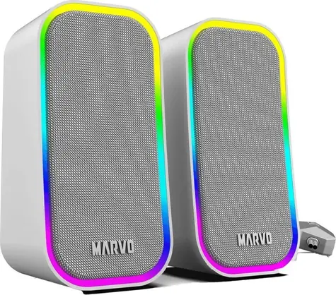 Marvo Havoc 20 sivá / Reproduktor / 2.0 / RGB podsvietenie / 2x 3 W / 3,5 mm jack
