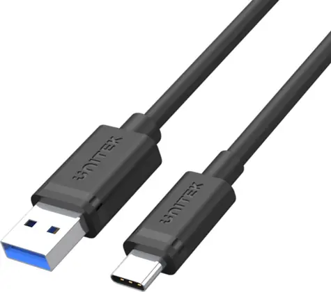 Unitek C14103BK čierna / Kábel / USB-A (M) - USB-C (M) / 3 m