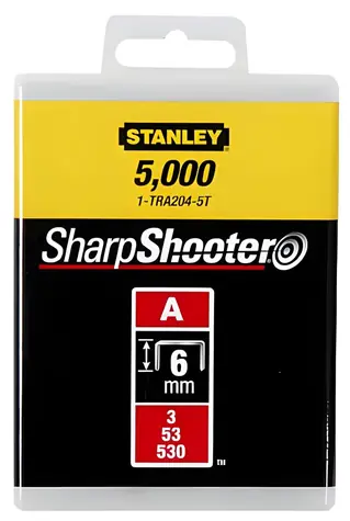 Stanley TRA204-5T / Sponky do sponkovačky / typ A / 6 mm / 5000 ks