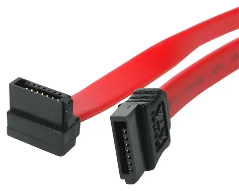 StarTech SATA kábel pravouhlý červený / Kábel / SATA 7-pin / 0,6 m / 6 Gbit / s