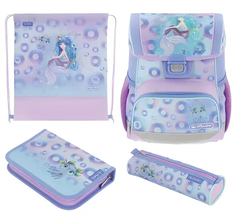 Herlitz Loop PLUS Mystic Mermaid / Školský batoh / Ergonomický dizajn / 17 l / Reflexné prvky / Bedrový pás