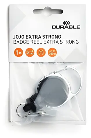 Durable Jojo Extra Strong čierna / Navijak na kartu / Nosnosť 300 g / Páska 60 cm